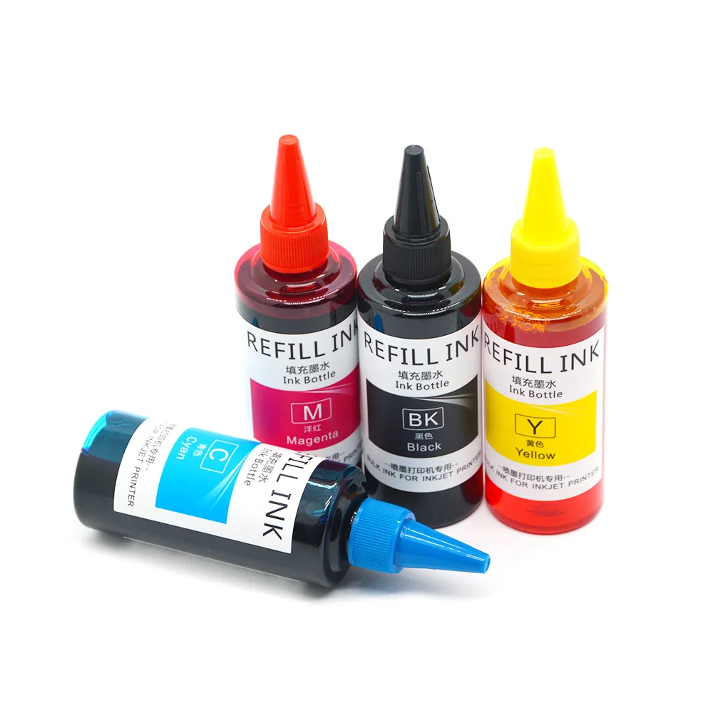 4Pcs 100ML 604XL 232XL Refill Dye Ink for Epson XP2200 XP2205 XP3200 XP3205 XP4200 XP4205 WF2910 WF2930 WF2935 WF2950