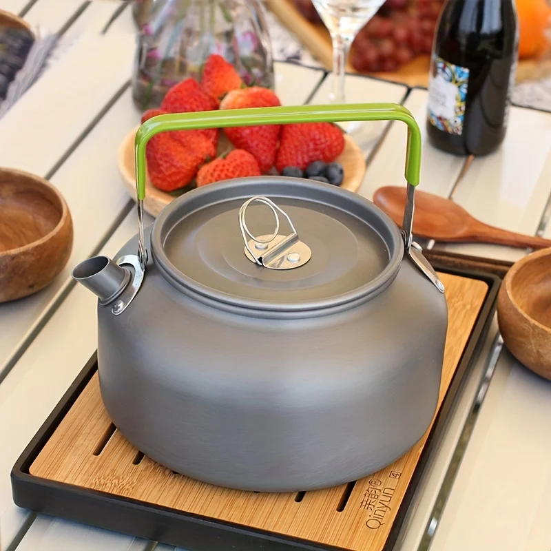 1.2L/1.8L Outdoor portable aluminium boiling kettle camping fishing self-driving coffee pot mini teapot boiling kettle