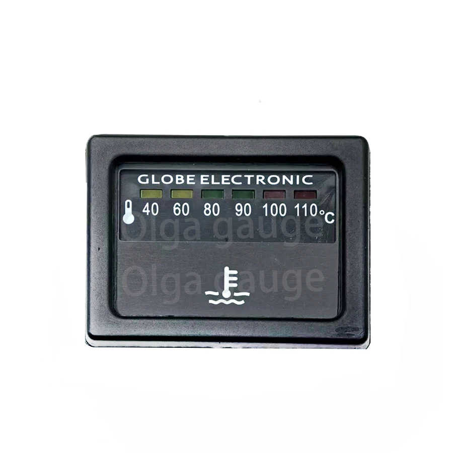 부저 경보 12V 사각형 수온계 40-110 ℃ 범용 053-TL4 트럭 지게차 트랙터 로더 수온계