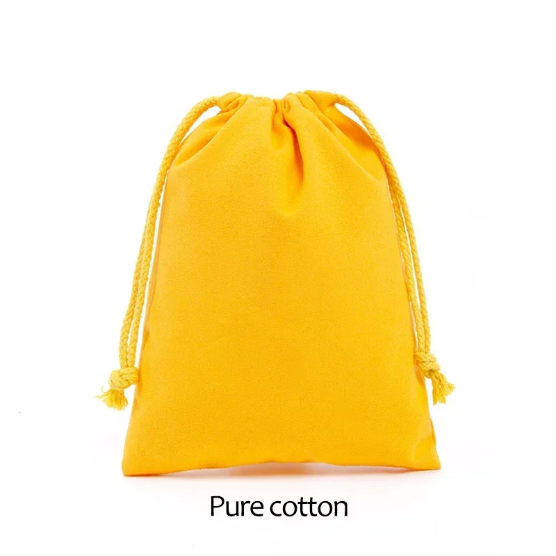 Eco-Friendly Cotton Blend Drawstring Gift Bags for Candy Storage and Home Organization