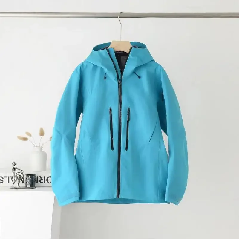 Versatile Waterproof Fleece-Lined Single-Piece Camping Jacket With Printed On It Bright Colors Sports Outdoor Wear