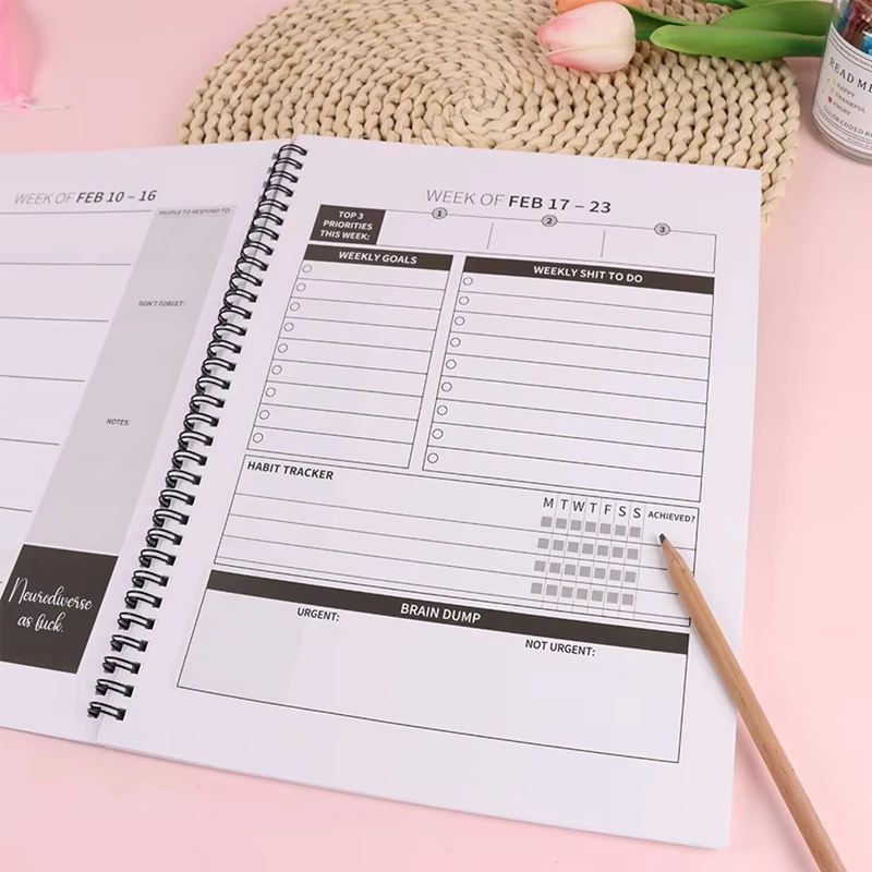 2025 Funny ADHD Planner For Adults:12 Month Family Calendar 2025, Personalized Family Monthly Calendar Planner 5