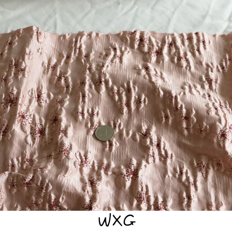 

Korean Style Bean Three-Dimensional Plum Blossom Little Flowers Brocade Jacquard Fashion Fabric Diy