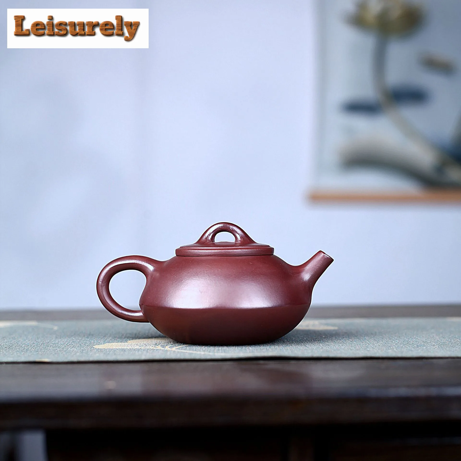 180ml Antique Yixing Purple Clay Teapots Handmade Gourd Pot Raw Ore Purple Mud Kettle With Strainer Zisha Tea Set Tableware Gift