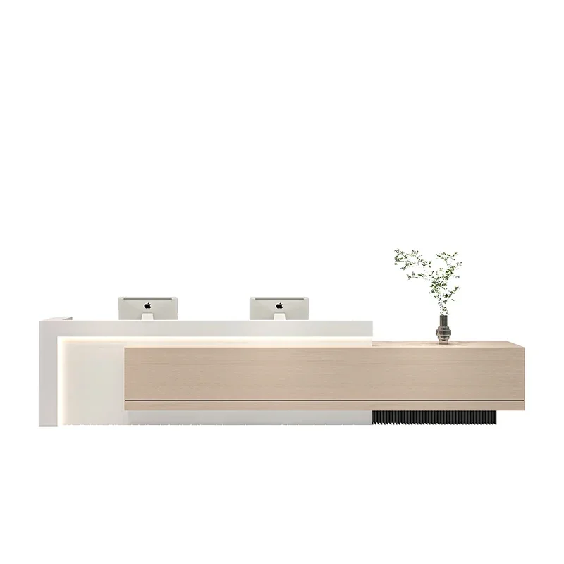 Reception Tables Desk Checkout Podium Stand Desks Podium Storage Customer Center Table Comptoir Reception Office Furniture