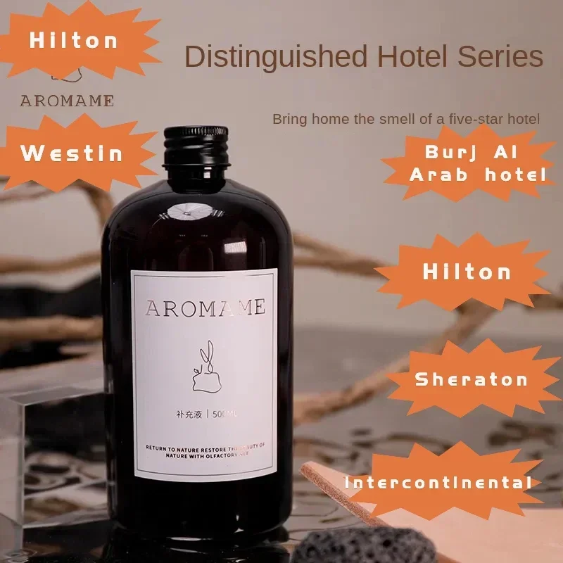 1000ml Burj Al Arab Reed Diffuser Oil Hilton Shangri-La Hotel Lasting Aromatherapy Fragrance Replacement Essential Oils for Home