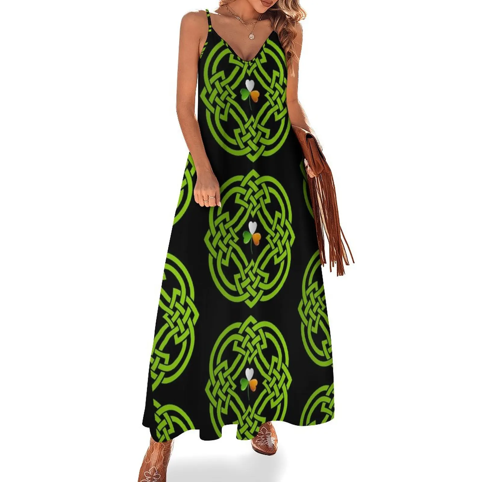

Celtic Knot Sleeveless Dress summer dress for women 2024 party dresses women