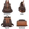 Retro Print Design Backpack Selection High Leather PU Texture Backpack Large Capacity Anti Theft And Water Repellent School Bags 3