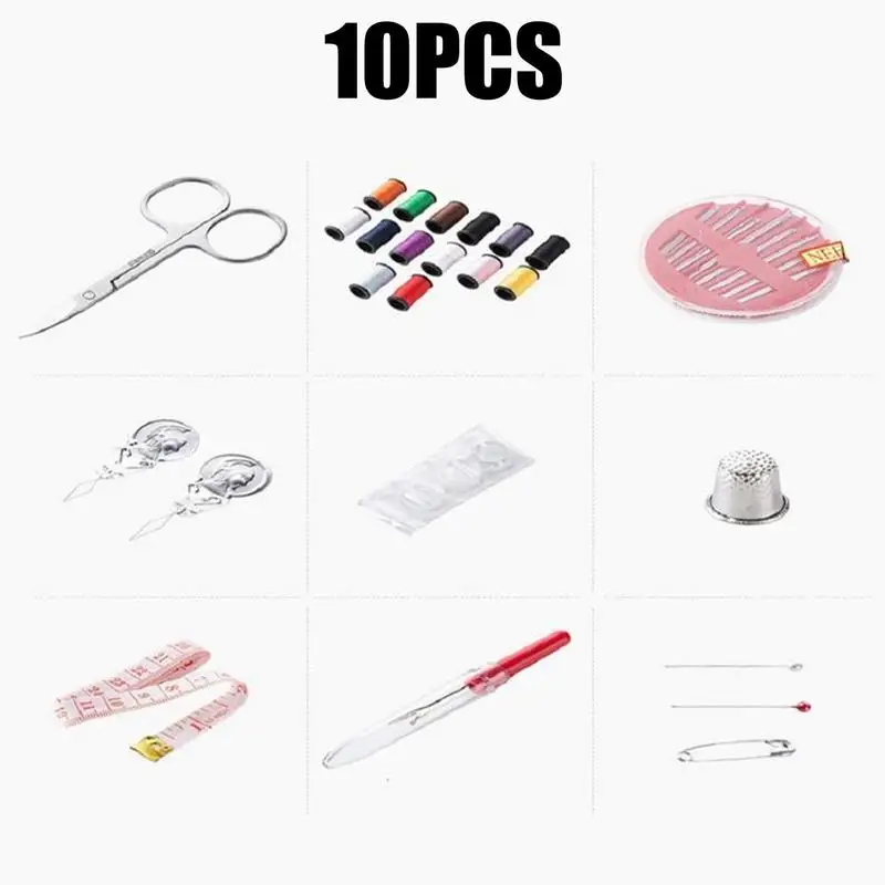 Sewing Kit Accessories,DIY Sewing & Repair Tool Set, Travel, Beginners,  Tailors, Needle Thread Scissors Thimble Tape Measure