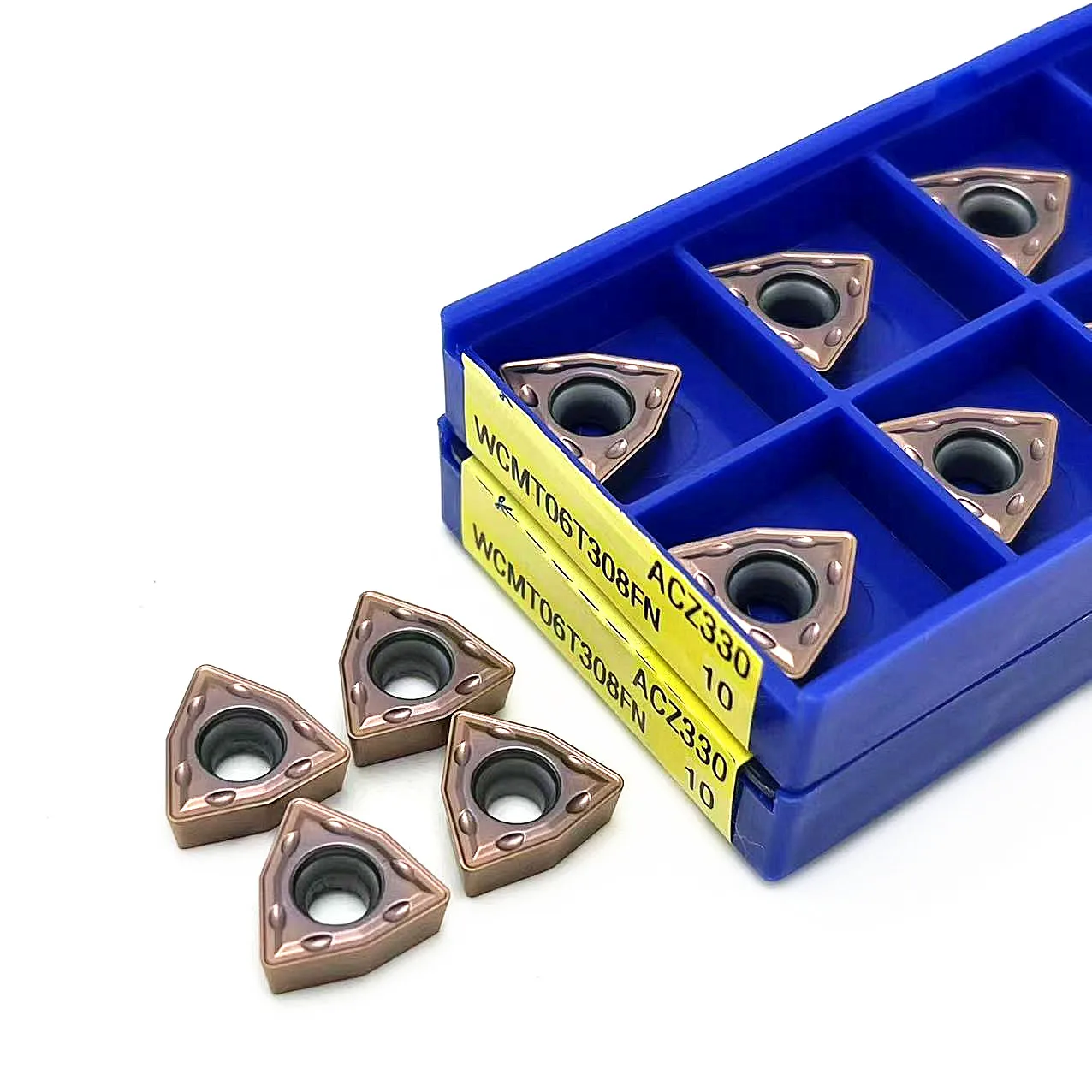 

10PCS WCMT06T308 FN ACZ330 U Drill Grooving Tool WCMX 06T308 Carbide Insert Blade Turning CNC Machine Parts Milling Cutter Lathe