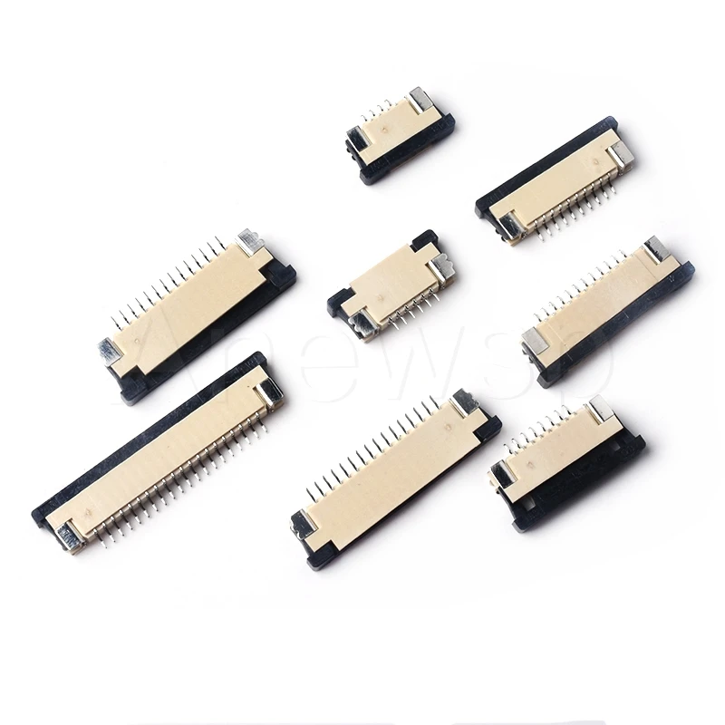 5 Pcs/Lot FFC/FPC Spacing of 1.0mm，Draw-Out Type，4/5/6/7/8/9/10/11/12/14/16/18/20/22-60p Flat Cable Connector