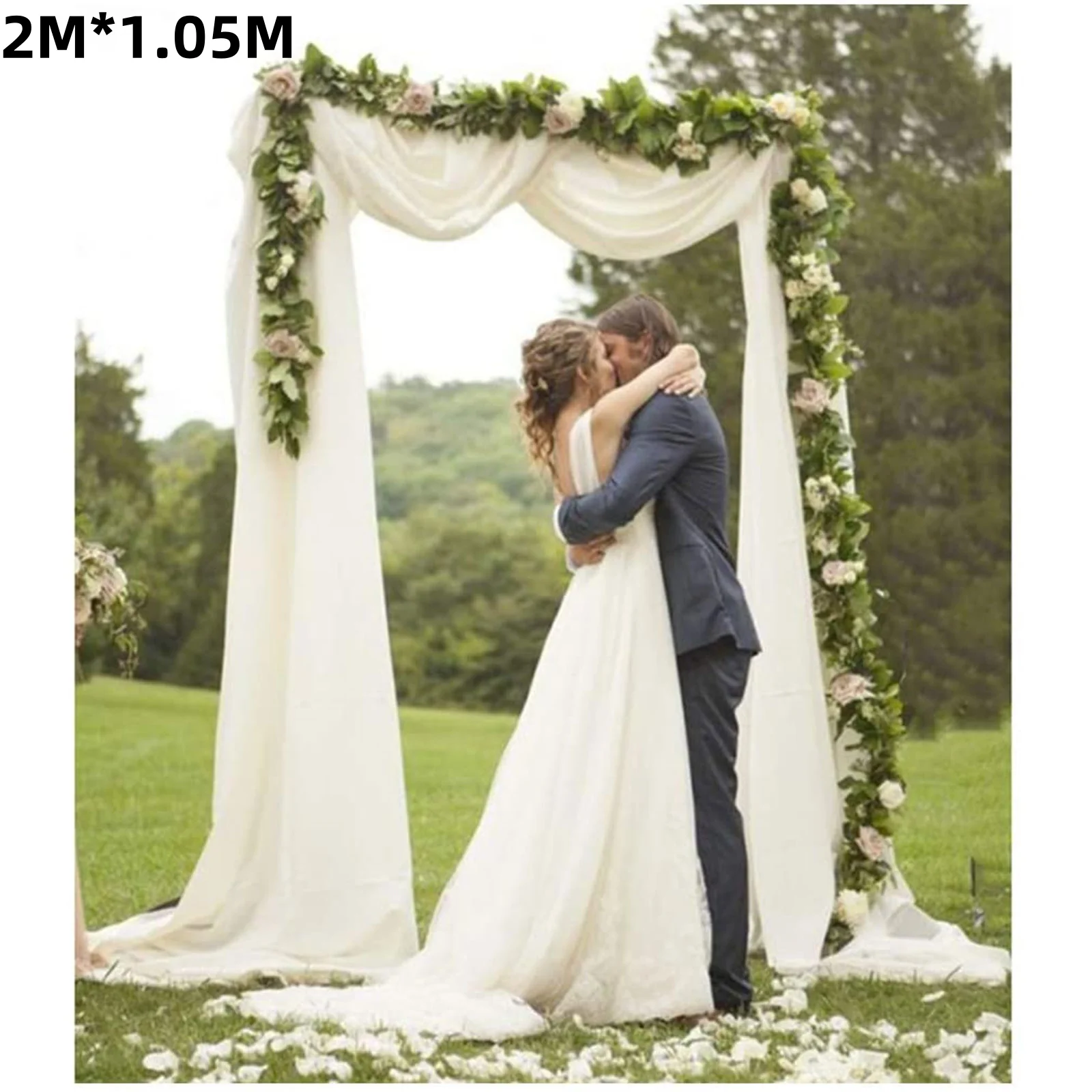 White Wedding Arch Rectangular Metal Stand 2M*1.05M Welcome Sign Arch Stand Advertising Shelf Rack Billboard Wedding Decor