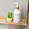Wooden pallet rectangular base water tray basin support round small chassis basin pad waterproof bamboo tray 3