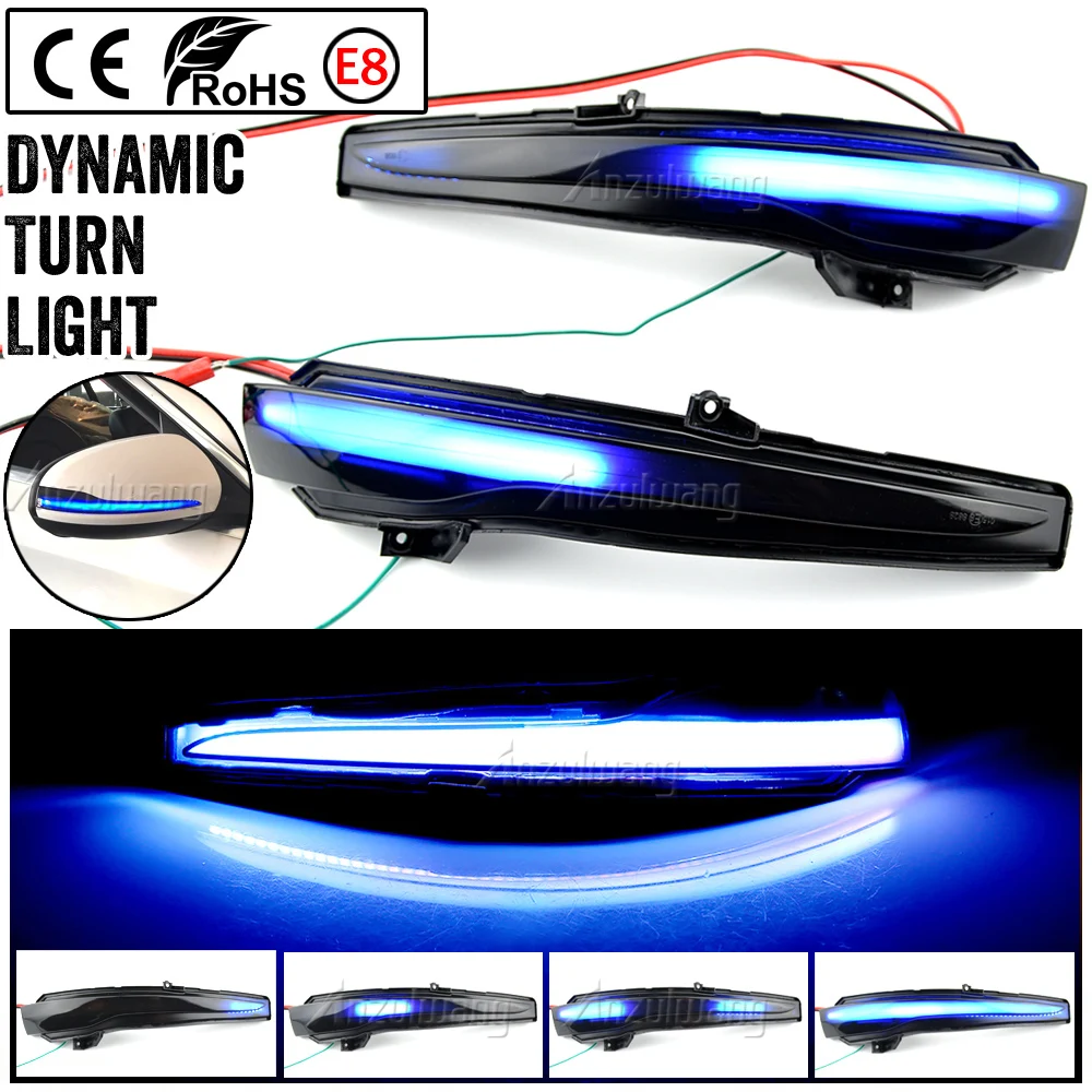 

For Mercedes Benz C Class W205 GLC X253 E W213 S W222 Dynamic Turn Signal Side Wing LED Rearview Mirror Indicator Blinker Light