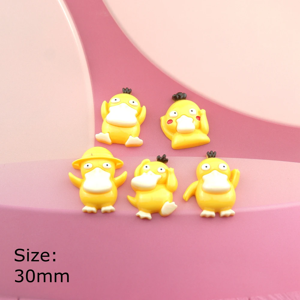 

Cute Duck Cartoon Resin Flat Back Cabochon Scrapbooking Craft Hair Bow Phone Deco Embellishments DIY Accessories Bulk