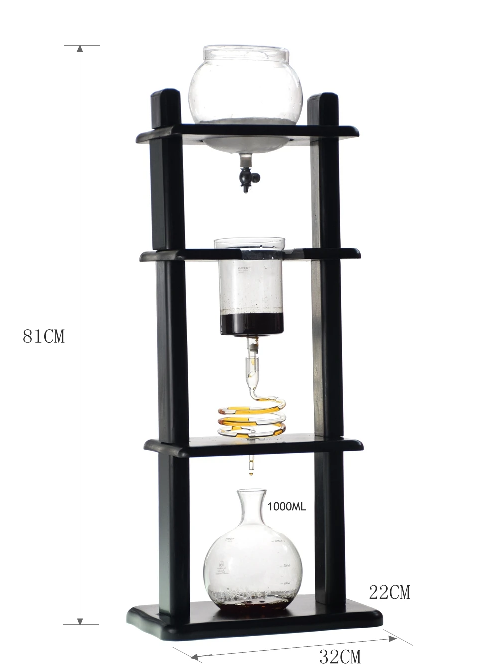 Cold Brew Drip Tower Iced Coffee Maker Glass Wooden Stand 25 Cups White Ice Coffee  Makers Cold Brew Machine Tea Maker Cold Brew - AliExpress