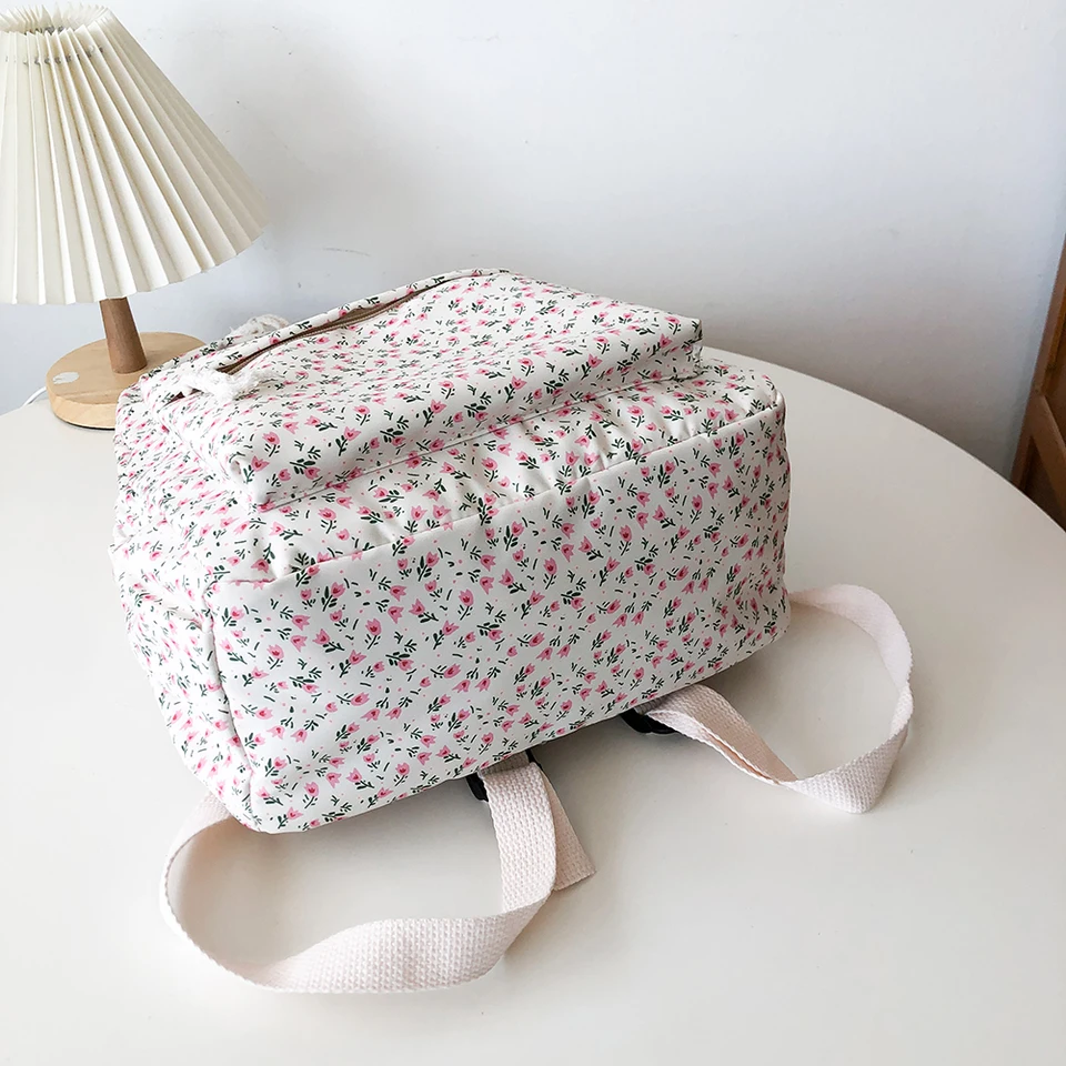 Casual Floral Women Backpack for School and Travel