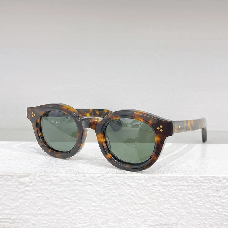 

Модные мужские классические Винтажные Солнцезащитные очки INS в стиле ретро 2024 Модные мужские толстые солнечные очки из ацетата ручной работы