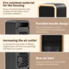 Desktop 500W PTC ceramic fan heaters for home office warm heater fan 5