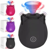 10 Geschwindigkeiten Frauen Saugen Vibrationsmassagegerät Vakuum Saugen Rose Vibrator Klitoris Nippel Stimulator Erwachsene Masturbaton Sexspielzeug 1