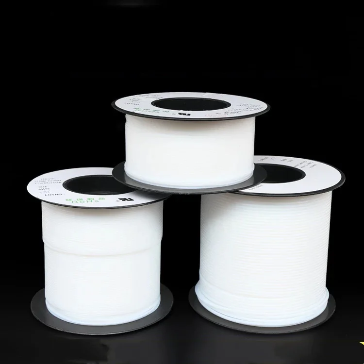 20M/1LOT 300V AWG T 유형 반투명 PTFE 튜브 테플로 파이프 28T 26 24 23 22 21 20 19 18 17 16 15 14 13 12 11 10 9 8T