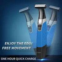 KEMEI KM-1910 Electric Shaver Professional Beard Trimmer Reciprocating Rubber Anti-skid Body Waterproof Rechargeable Shaver 2