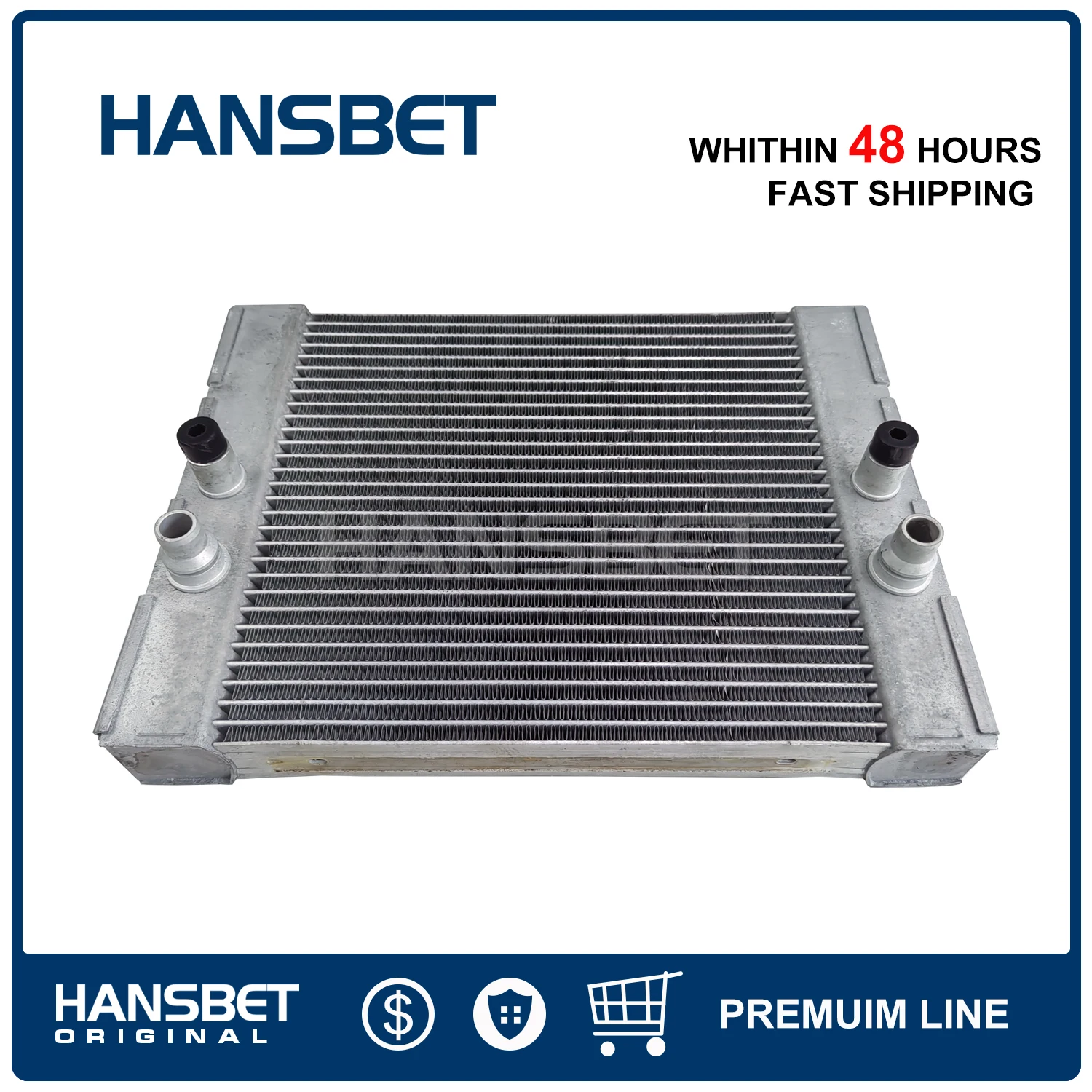 Aluminum Radiator for BMW X5 X5M X6 X6M (E70 E71) 3.0L / 4.4L 2008-2014