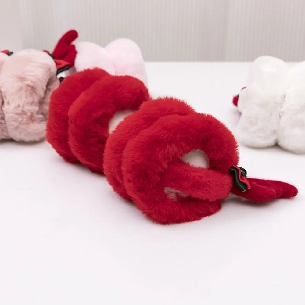 Cold Protection Soft Plush Earmuffs Faux Fur Women Men Folding Ear Warmer Winter Warm Christmas Antlers Ear-Muffs Gifts