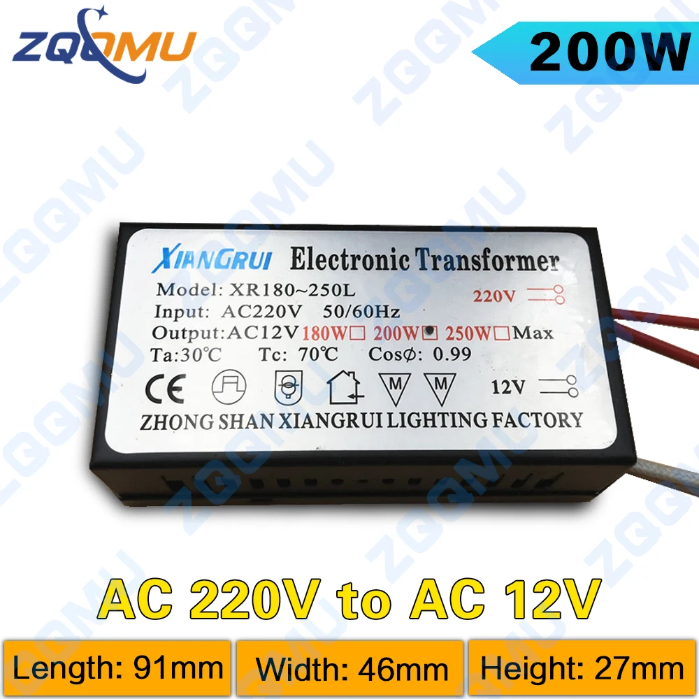 High-Power Metal Electronic LED Driver Power Supply, 220V