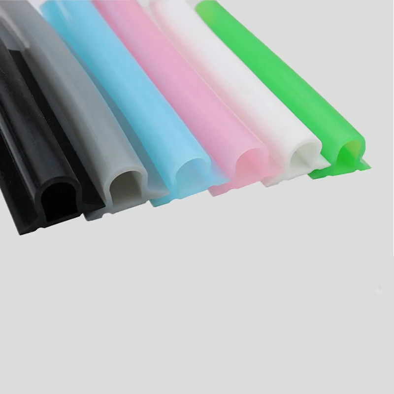 

New Flexibility Silicon Bathroom Water Barrier Shower Water Dam Stopper Retention System Kitchen Sealing Strip