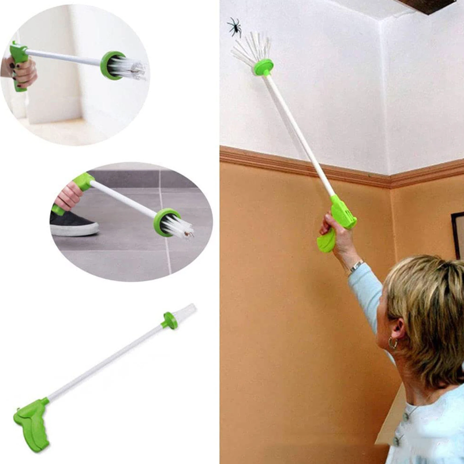 Carson BugView Attrape-Insectes – Manche Long Avec Loupe 5x, Capture Mouches Araignées