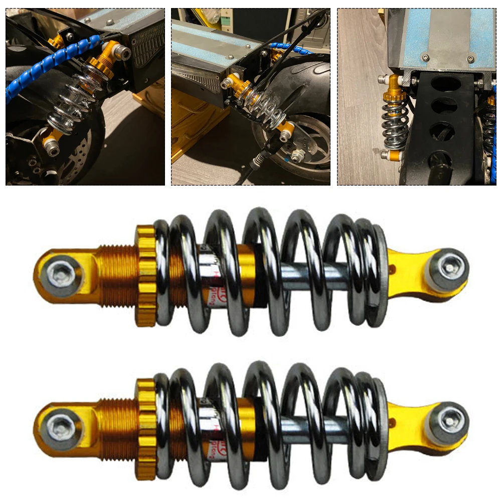 2 Pcs 125mm High Performance Rear Shock Absorbers For Electric Bicycle Scooter,e Bike Spring