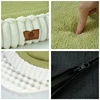 Flannel Dog Bed Autumn Winter Thickening Warmth Ellipse Dog Sofa Beds Bottom Detachable Soft Plush Pet Pad Dogs Accessories 5