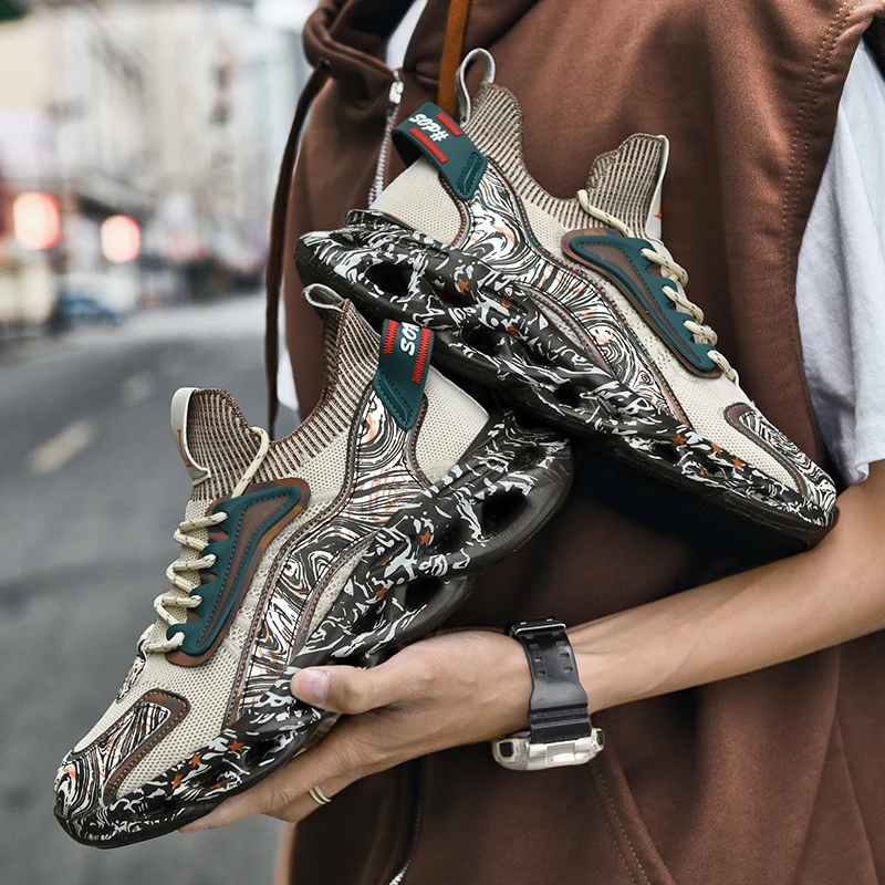 Shoes men Sneakers Male casual Mens Shoes tenis Luxury shoes Trainer Race Breathable Shoes fashion loafers running Shoes for men, view 3