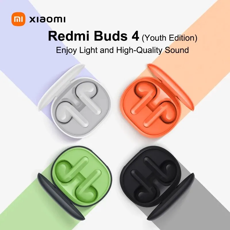 Xiaomi Redmi Buds 4 Youth Edition Auricolare Tws Bluetooth 5.3 Chiamata Rumore Ip54 20 Ore Batteria Mi True Wireless Earbuds 4