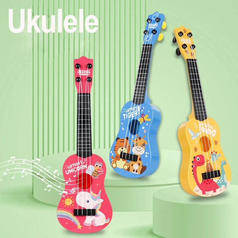 

Small Children ukl guitar toy can play simulated ukulele musical Montessori Early Education instrument piano music toys for kids