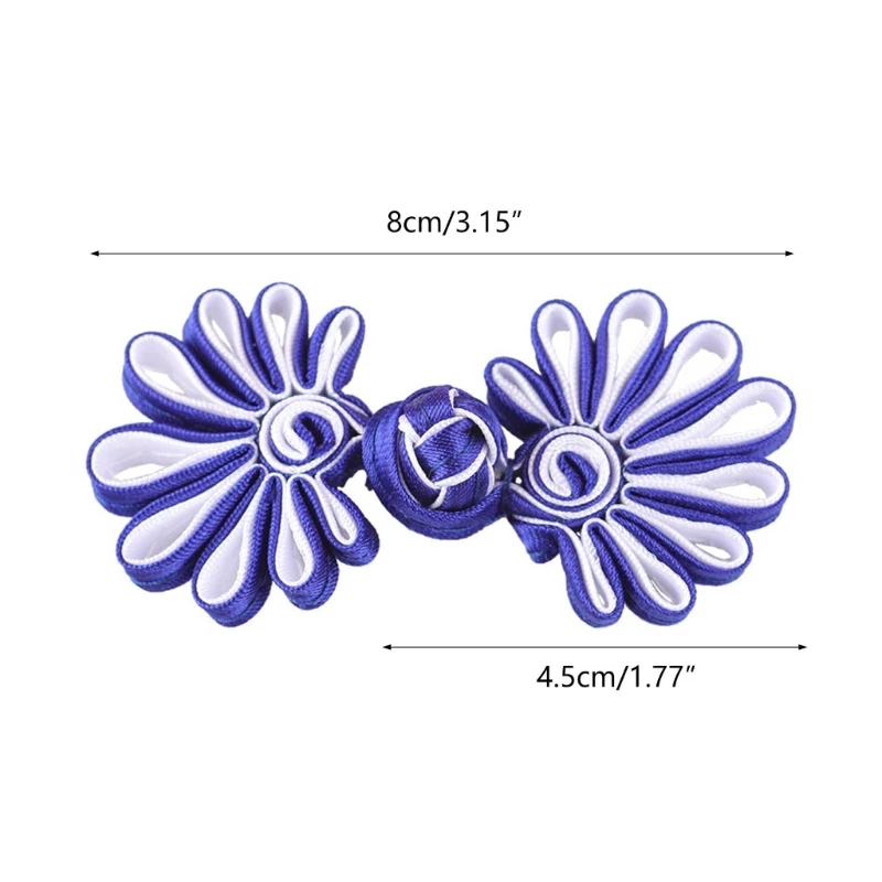 5 Pairs Handmade Cheongsam Sewing Fasteners Chinese Knots Buttons Chinese Closure Sewing Fasteners for Sweater 6
