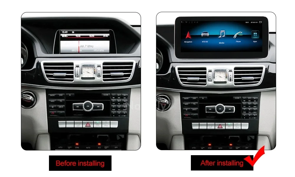 MEKEDE Android 14 Auto Stereo Radio Für Mercedes Benz E Klasse W212 E200 E230 E260 S212 Multimedia Player Drahtlose Carplay DSP BT – Detail 8
