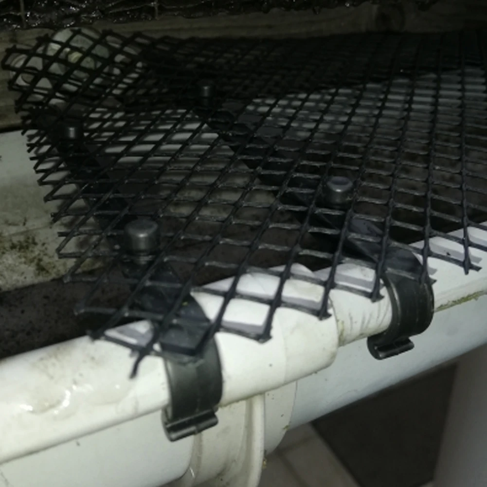Hardware Tools Gutter Guard Mesh Gutter Guard With 10 Stakes To Protect From Leaves Debris Clogging Downspout Drain