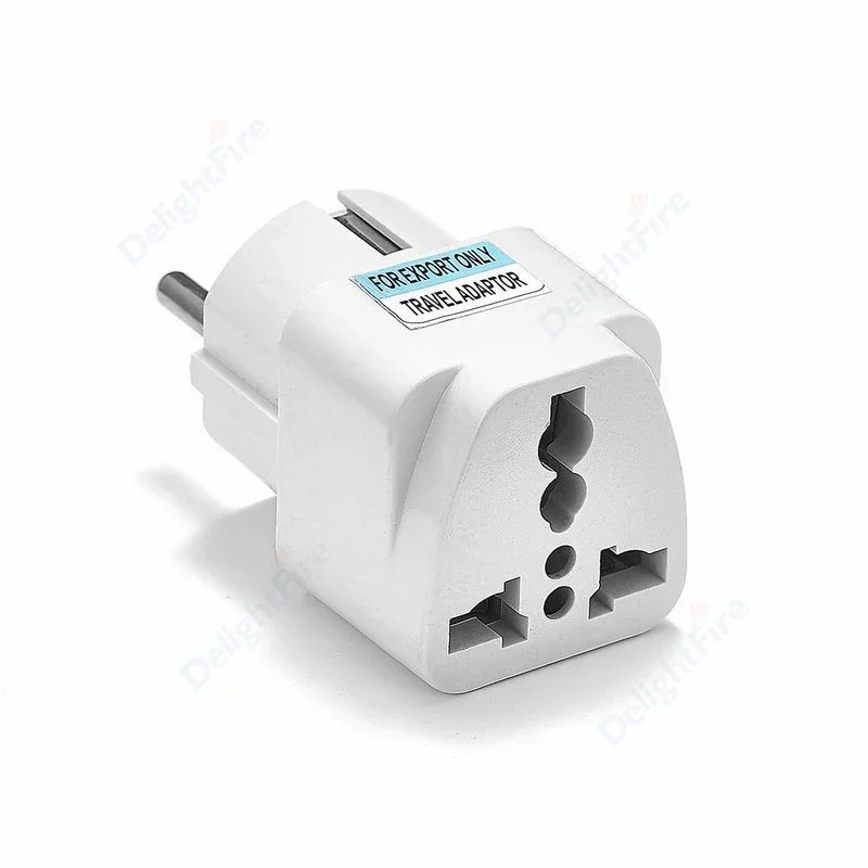 Plug Adapter KR Multifunction Universal AU UK US To EU Electrical Socket Type E/F France Spain Travel AC Outlet