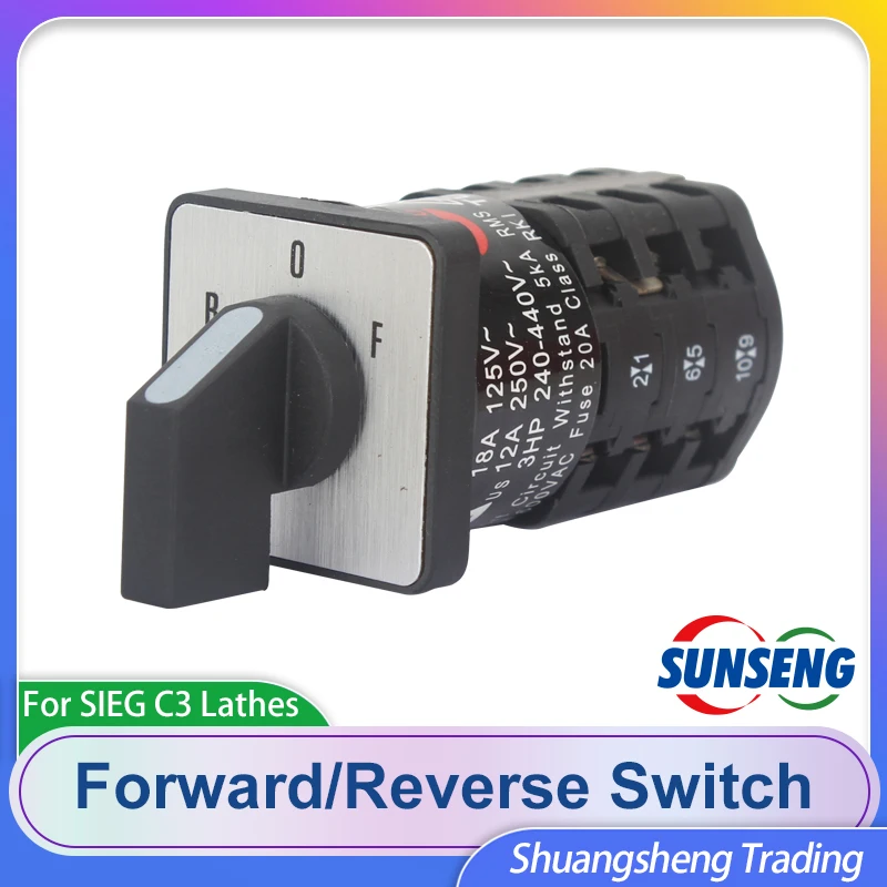 Interruptor Comutador Zh-a En61058 Interruptor Reverso do Motor Interruptor Dianteiro e Reverso Sieg C3181