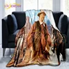 John Wayne Blanket Super Soft 3D Printed Famous Cowboy Actor John Wayne Flannel Blanket Home Bedroom Washable Warm Lazy Blanket 6