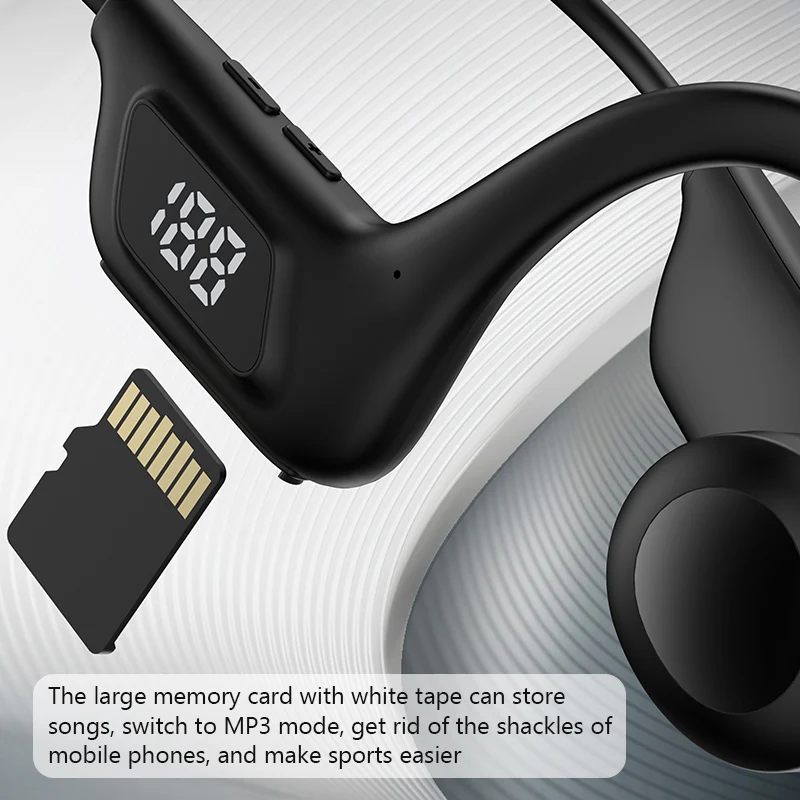 Wireless Bluetooth Earphones Earbud with LED Power Display