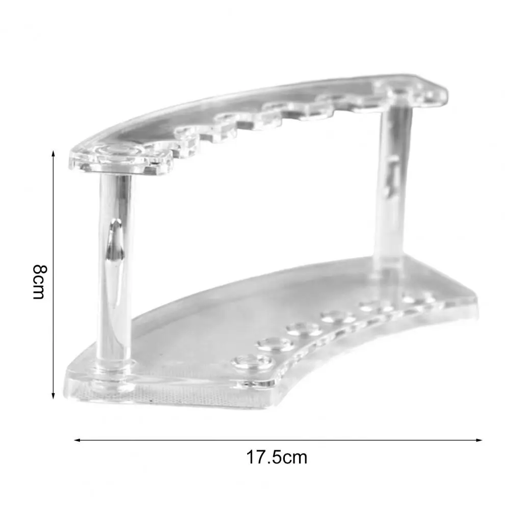 Pen Display Stand 6 Positions for Multifunctional Stable Transparent Pen Holder Makeup Brush Rack Organizer for Shop