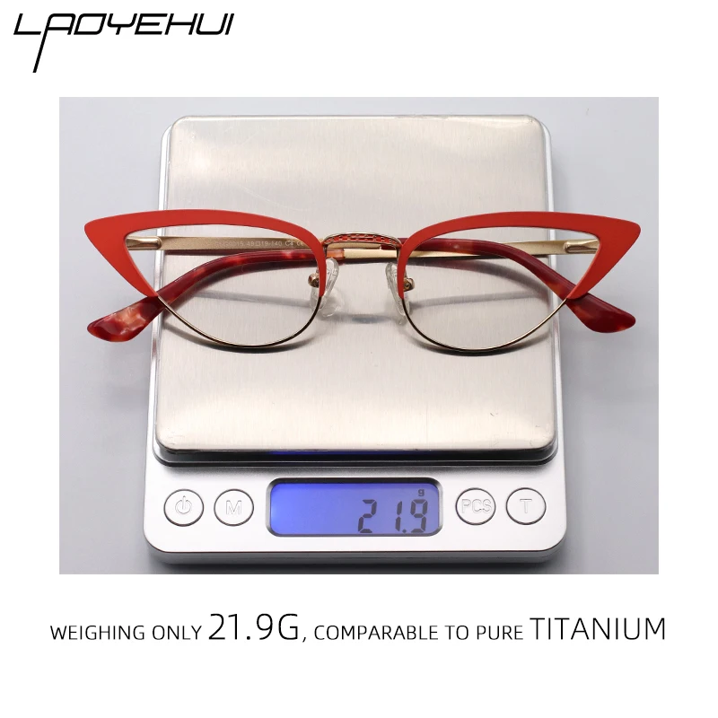 Small Cat Eye Glasses Frame Women Anti Blue Light Eyeglasses Frames For Women's Fashion Female Optical Eyewear Prescription 2022