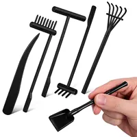 6Pcs Mini Sand Rake Set Zen Garden Tool Plastic Mini Rakes for Desk Meditation Sand Smooth Sandbox Accessories - Image 4