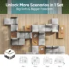 Outdoor Combination Chair Sofa Set Waterproof Tiltable Recliner Patio Sessions Furniture For Patio Garden Porch 6