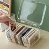 Hot Acrylic Sundries Storage Basket Phone Case Holder Ins Transparent Phone Case Organizer Storage Box with Cover Home Desktop 2