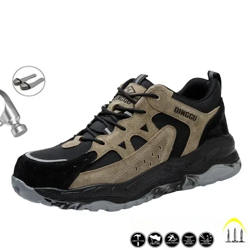 Scarpe isolanti leggere da uomo nuove scarpe antinfortunistiche antiperforazione antiurto scarpe da ginnastica da lavoro da uomo scarpe protettive alla moda 2