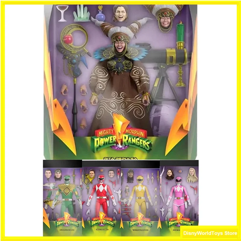 100% Originale Super7 Power Rangers Mighty Morphin Green Ranger Red Ranger Rita Repulsa Putty Patroller In Stock Modello Anime